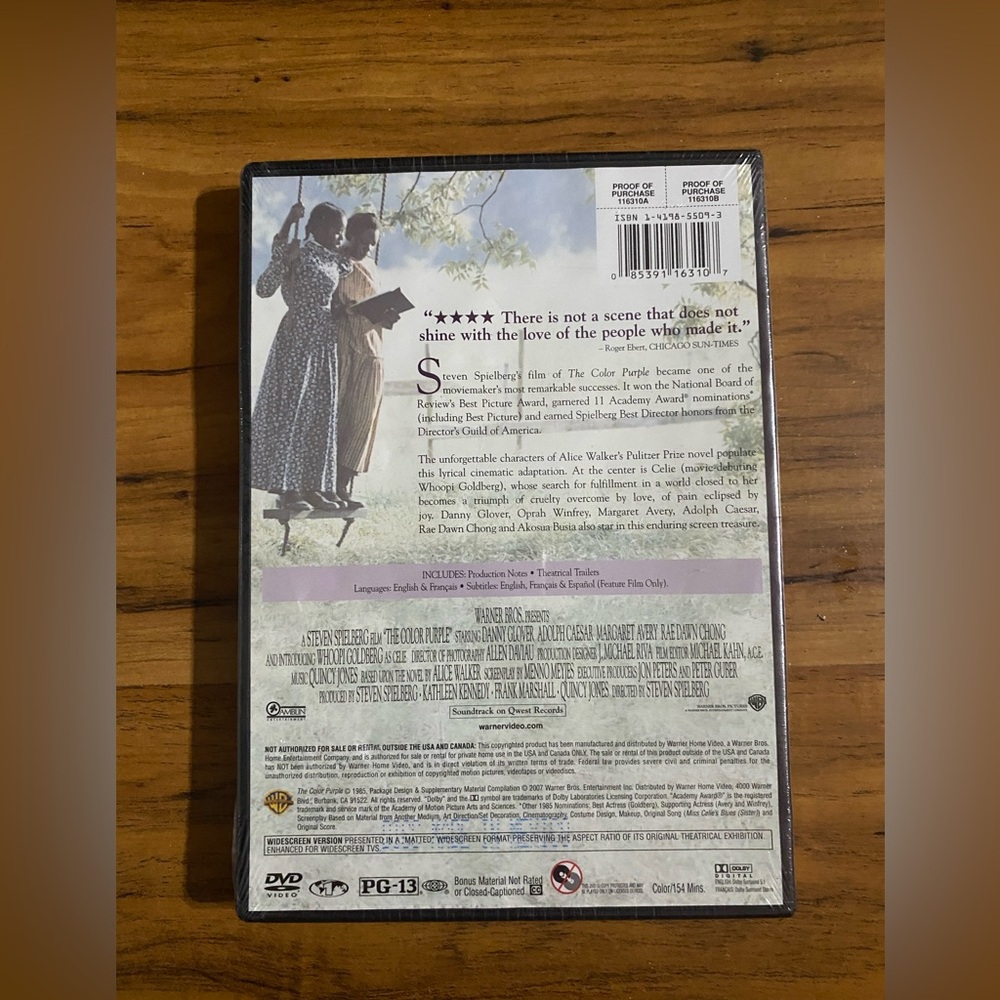 The Color Purple Movie Film DVD (New) - Picture 7 of 13